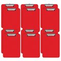 Better Office Products Plastic Clipboards, Durable, 12.5 x 9 Inch, Low Profile Clip, Red, Set of 12, 12PK 45013